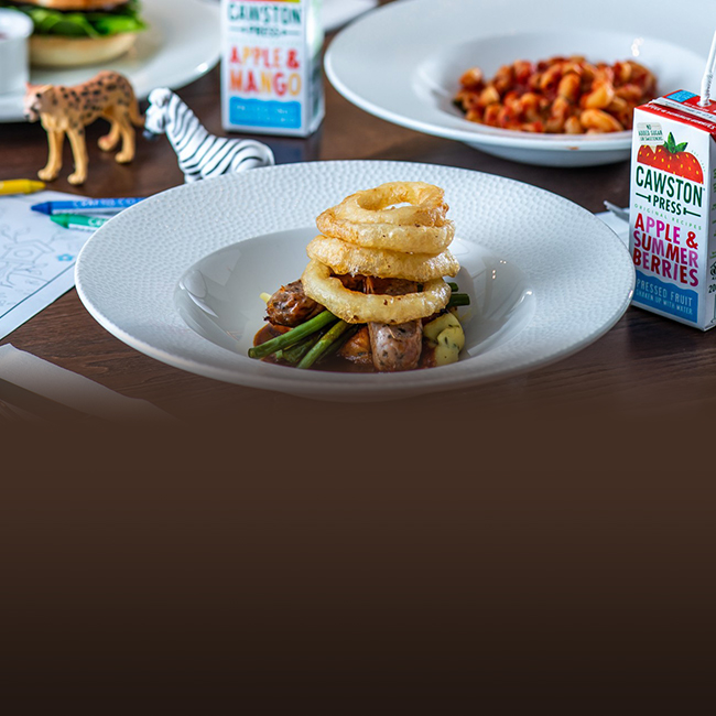 Children's menu at The Plough & Harrow