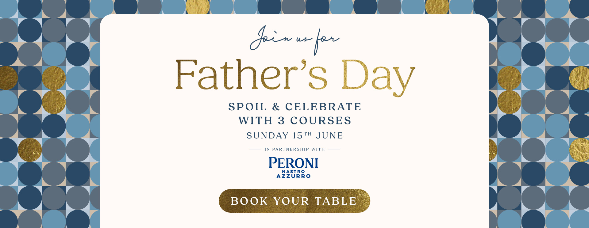 Father’s Day menu Walsall